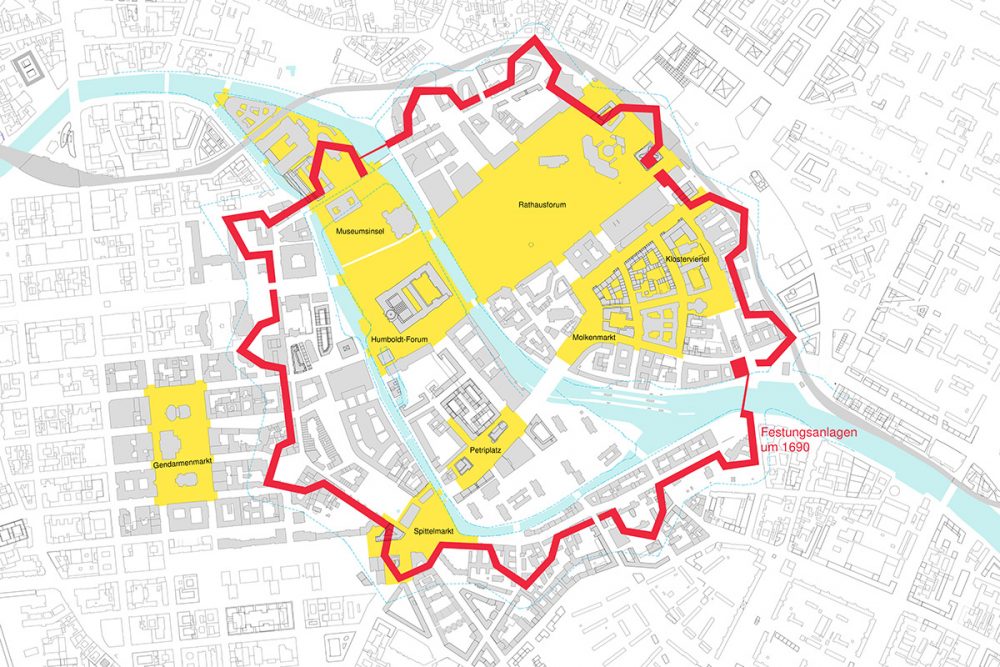 Plan historische Mitte von Berlin